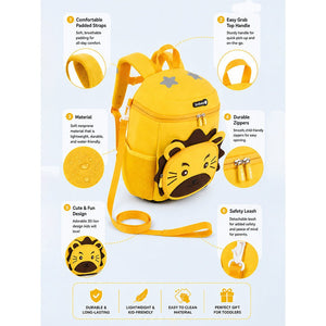 Little Surprise Box Yellow Lion Kids Backpack | The Mom Store - Back To School