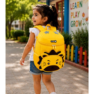 Little Surprise Box Yellow Lion Kids Backpack | The Mom Store - Back To School