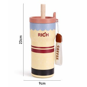 Little Surprise Box Yellow Polka Stainless Steel Tumbler – 560ml - Water Bottle