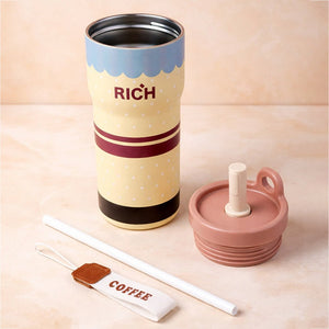 Little Surprise Box Yellow Polka Stainless Steel Tumbler – 560ml - Water Bottle