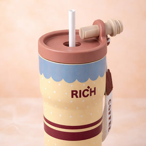 Little Surprise Box Yellow Polka Stainless Steel Tumbler – 560ml - Water Bottle