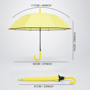 Little Surprise Box Yellow Solid Border Umbrella | The Mom Store - Monsoon Wear
