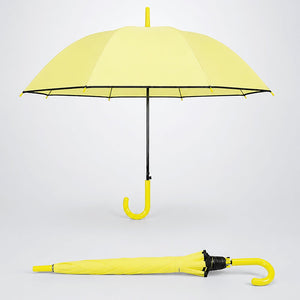 Little Surprise Box Yellow Solid Border Umbrella | The Mom Store - Monsoon Wear