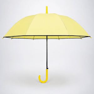 Little Surprise Box Yellow Solid Border Umbrella | The Mom Store - Monsoon Wear