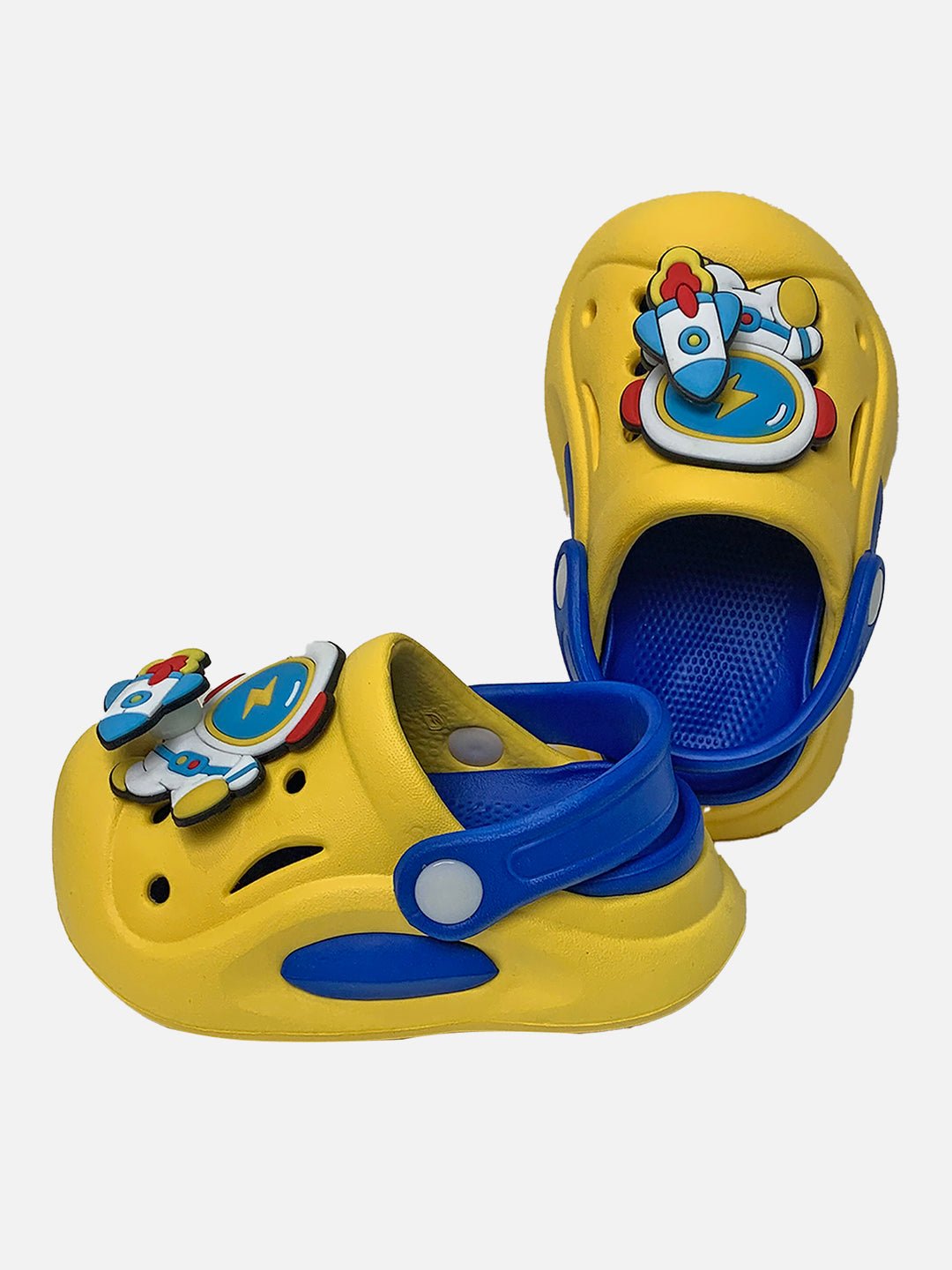 Little Surprise Box Yellow spinning rocket Slip on Clogs/Footwear for Toddlers & Kids - LSB - FW - YELWSPINRCKET - 18/19EU
