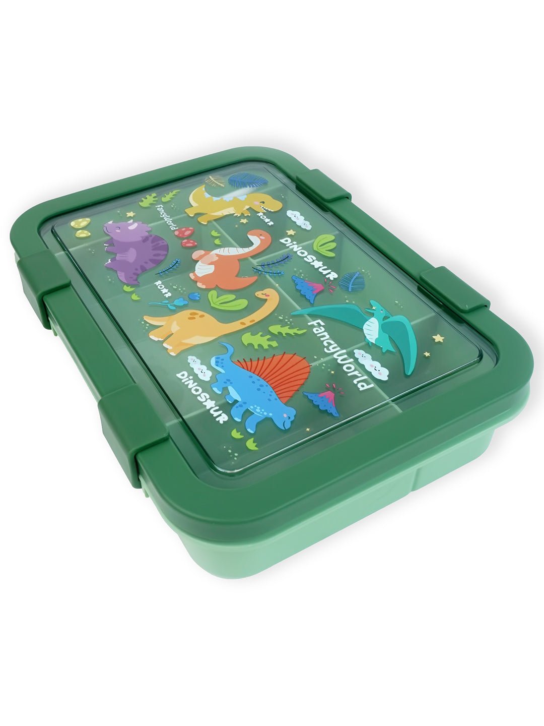 Little Surprise Box,2 pcs Dino Lunch bag & 5 section Lunch box for Kids - LSB - LB - 5SECTNDINO - LBAG