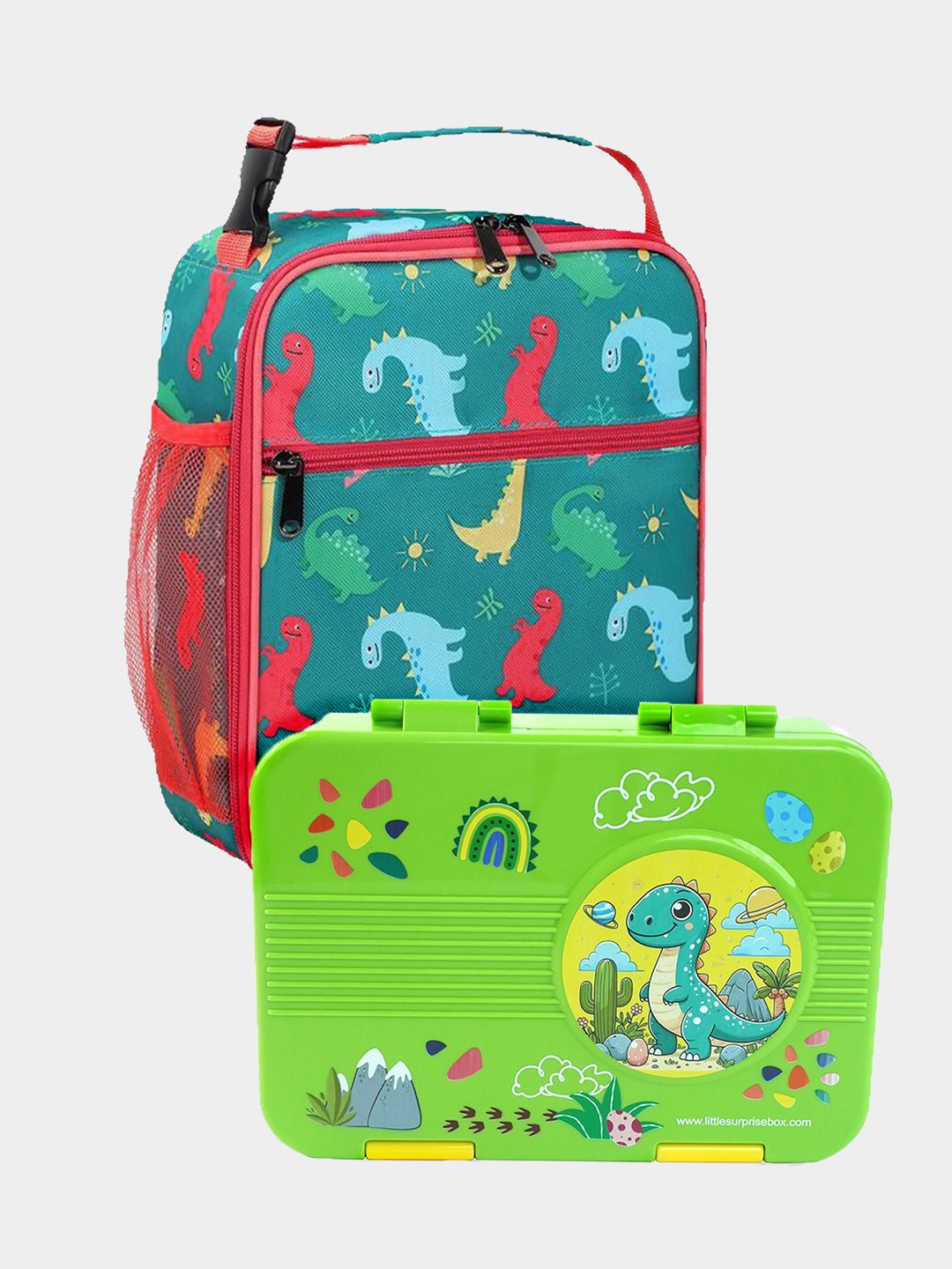 Little Surprise Box,2 pcs Dino Lunch Bag & Bento Lunch box for Kids - LSB - LB - DINOBENTO - LBAG