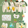 Little Surprise Box,20 pcs Green Tall Giraffe Birthday Gift Hamper set for Baby with travelling Suitcase, Winterwear - LSB - FSTBDAY - 20 - GRNGIRAFFE - SC