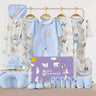 Little Surprise Box,22 pcs Panda Newborn Baby Girl/Baby Boy Gift Hamper Set - LSB - BS22 - BLUWHTEPANDA