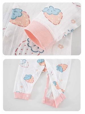 Little Surprise Box,22 pcs Pink Dotted Strawberry Newborn Baby Girl/ Boy Gift Box Hamper (0 - 18 months) - LSB - BS22 - DOTSTRAWBRY