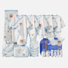Little Surprise Box,26 pcs Bear Face Newborn Baby Girl/Baby Boy Gift Hamper with Suitcase,0 - 12 months - LSB - BS26 - WHTBLUBEAR - SC