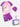 Little Surprise Box,2pcs Purple Frill Uni Kids UPF 50+ Swimwear with matching Swim Cap&Free Washbag - Kids Swimwear