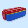 Little Surprise Box,2Pcs Rectangle Lego Lid BPA Free Plastic Kids Lunch Box Plus Cup Bottle For Kids - LSB - LB - REDLEGOLID - RECT