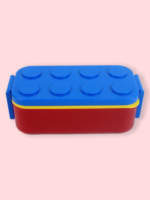 Little Surprise Box,2Pcs Rectangle Lego Lid BPA Free Plastic Kids Lunch Box Plus Cup Bottle For Kids