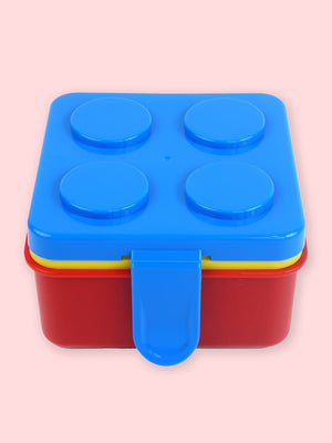 Little Surprise Box,2Pcs Square Lego Lid Bpa Free Plastic Kids Lunch Box Plus Cup Bottle For Kids