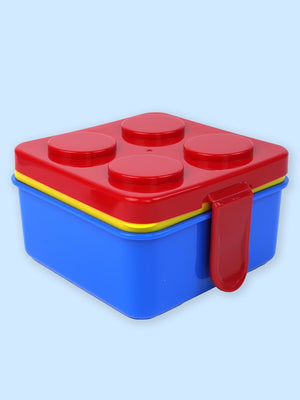 Little Surprise Box,2Pcs Square Lego Lid Bpa Free Plastic Kids Lunch Box Plus Cup Bottle For Kids