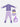 Little Surprise Box,3 pcs Purple Thunder Bolt Matching Top, leggings & Jacket style Swimwear set for Pre Teens & Teens(140) - LSB-SW-3PCPURTHUNDER140