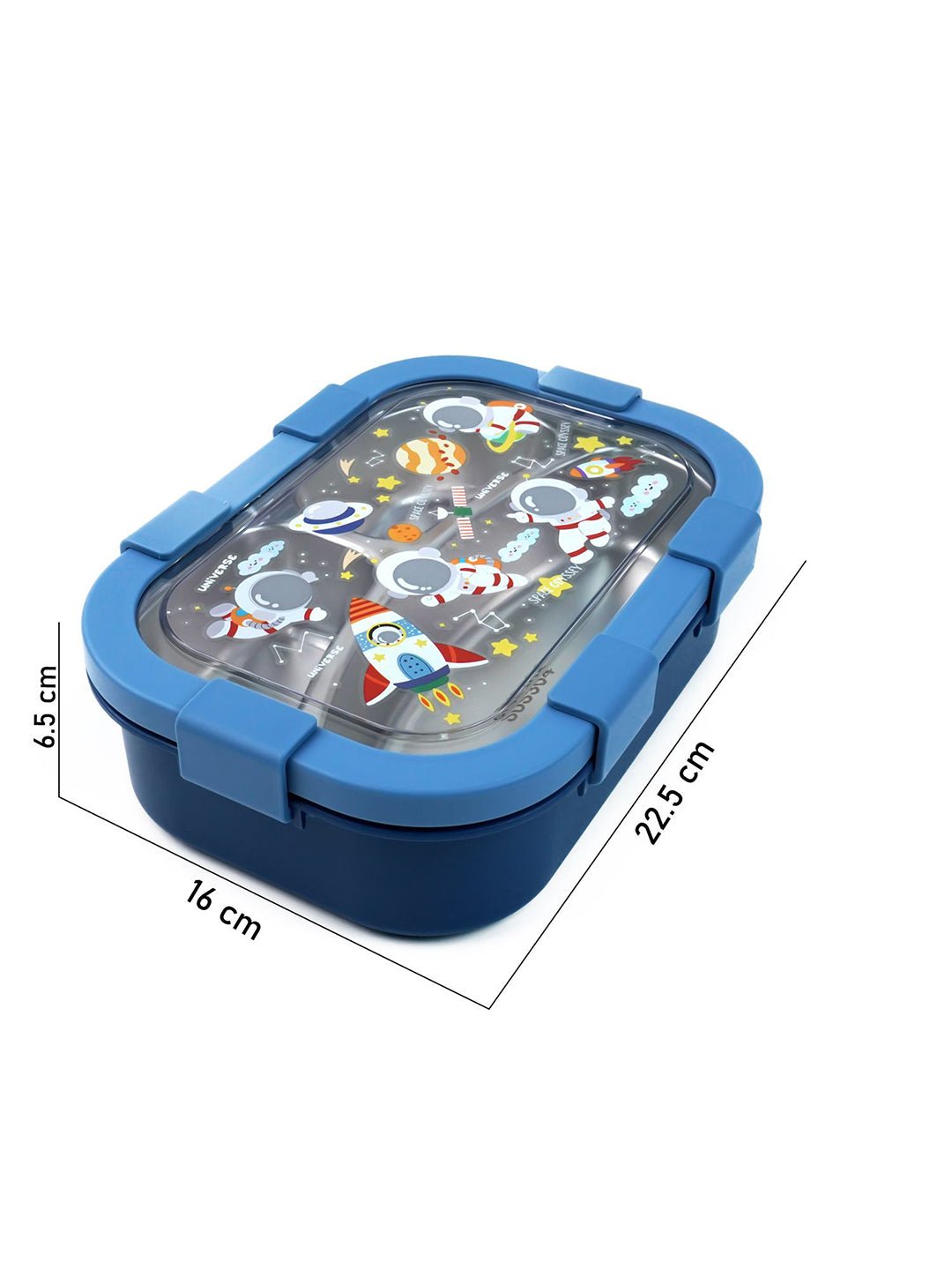 Little Surprise Box,3 Sections Stainless Steel Lunch Box For Kids - LSB - LB - 3 - SECTN - SPACE
