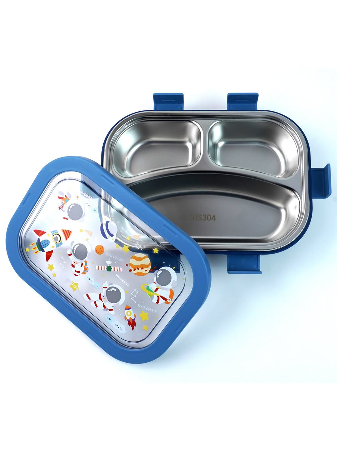 Little Surprise Box,3 Sections Stainless Steel Lunch Box For Kids - LSB - LB - 3 - SECTN - SPACE