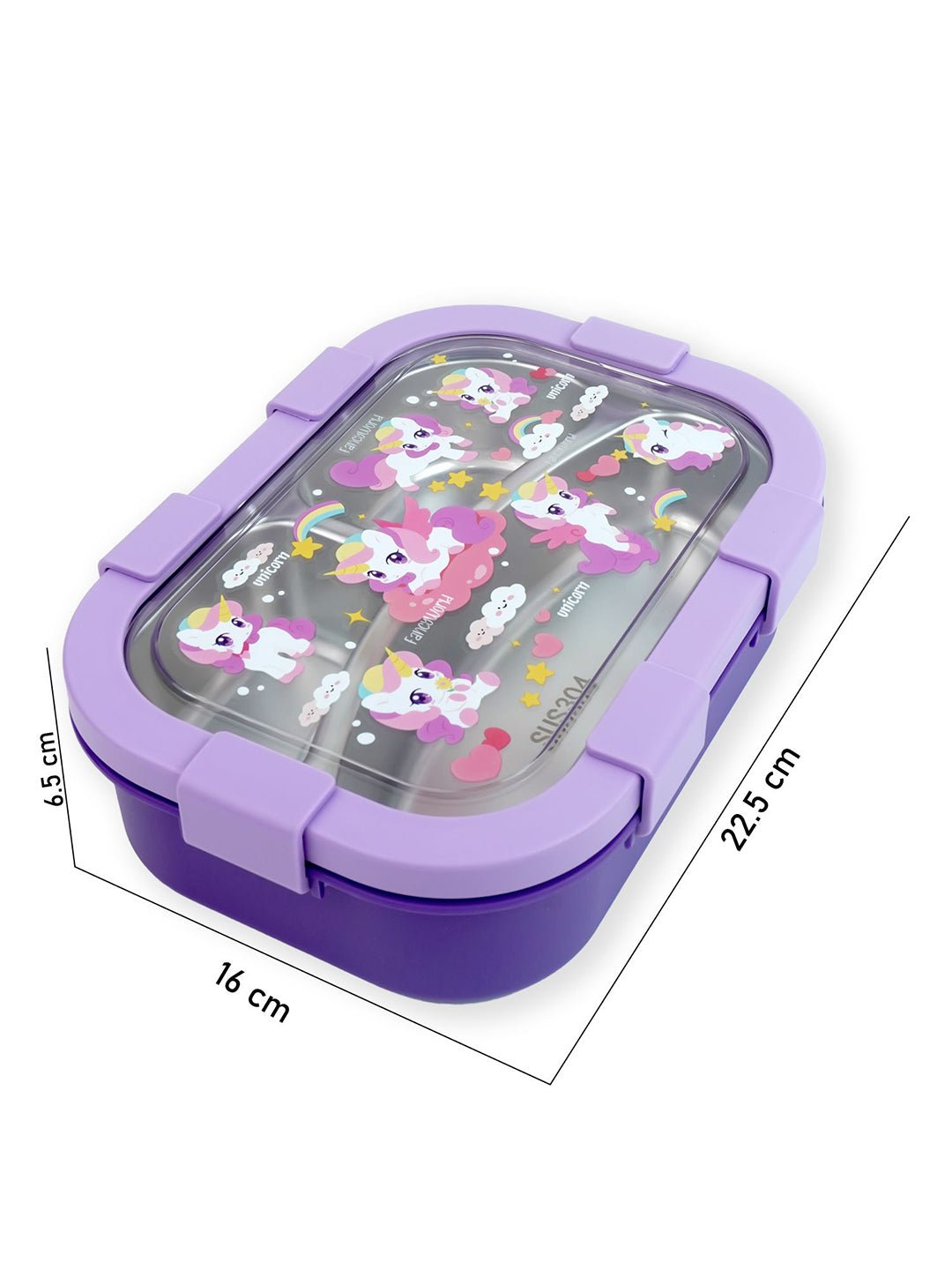 Little Surprise Box,3 Sections Stainless Steel Lunch Box For Kids - LSB - LB - 3 - SECTN - UNICR