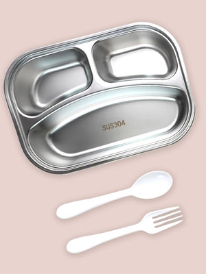 Little Surprise Box,3 Sections Stainless Steel Lunch Box For Kids - LSB - LB - 3 - SECTN - FAIRY