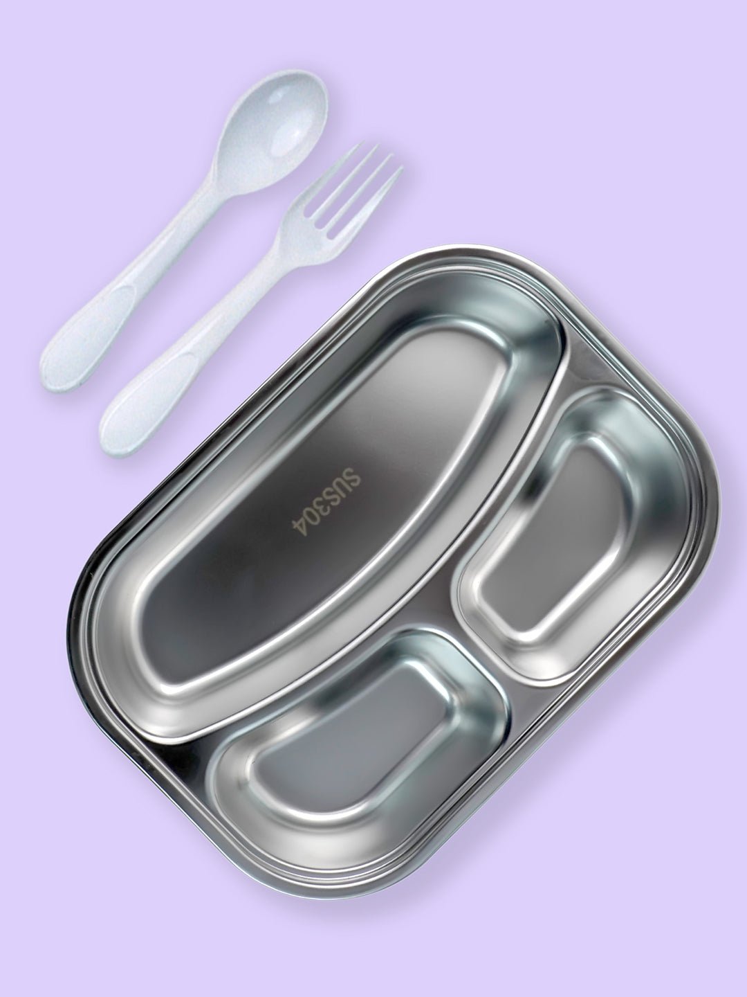 Little Surprise Box,3 Sections Stainless Steel Lunch Box For Kids - LSB - LB - 3 - SECTN - UNICR