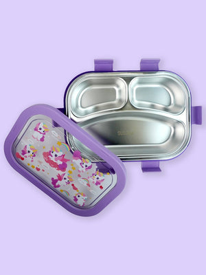Little Surprise Box,3 Sections Stainless Steel Lunch Box For Kids - LSB - LB - 3 - SECTN - UNICR