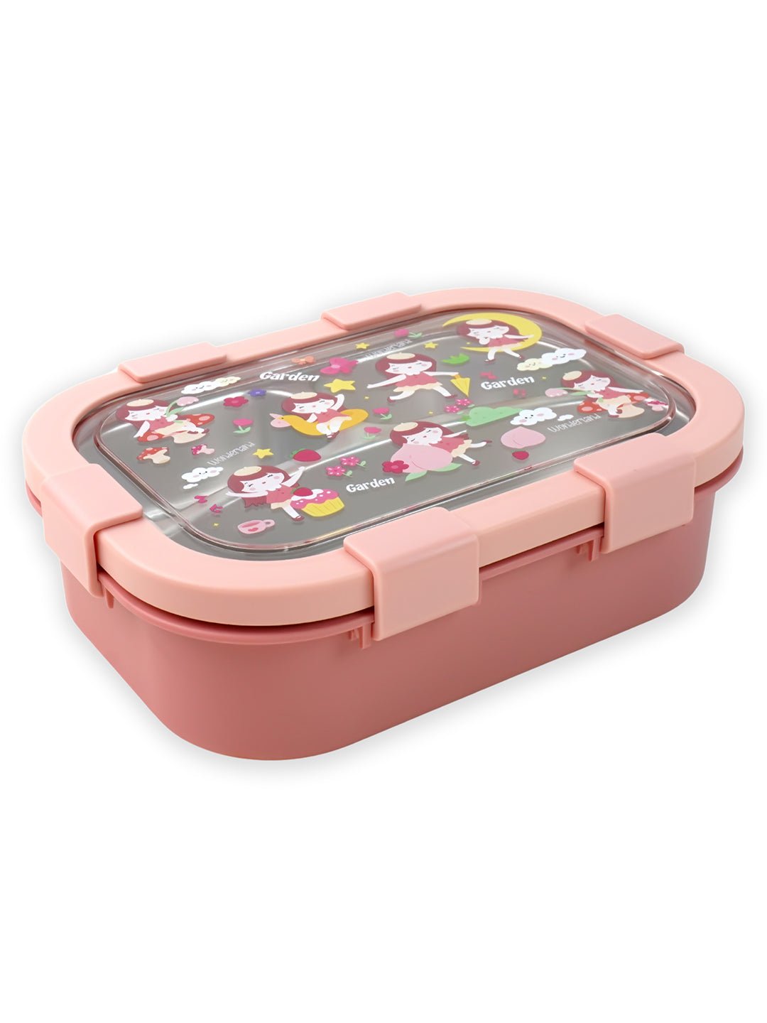 Little Surprise Box,3 Sections Stainless Steel Lunch Box For Kids - LSB - LB - 3 - SECTN - FAIRY