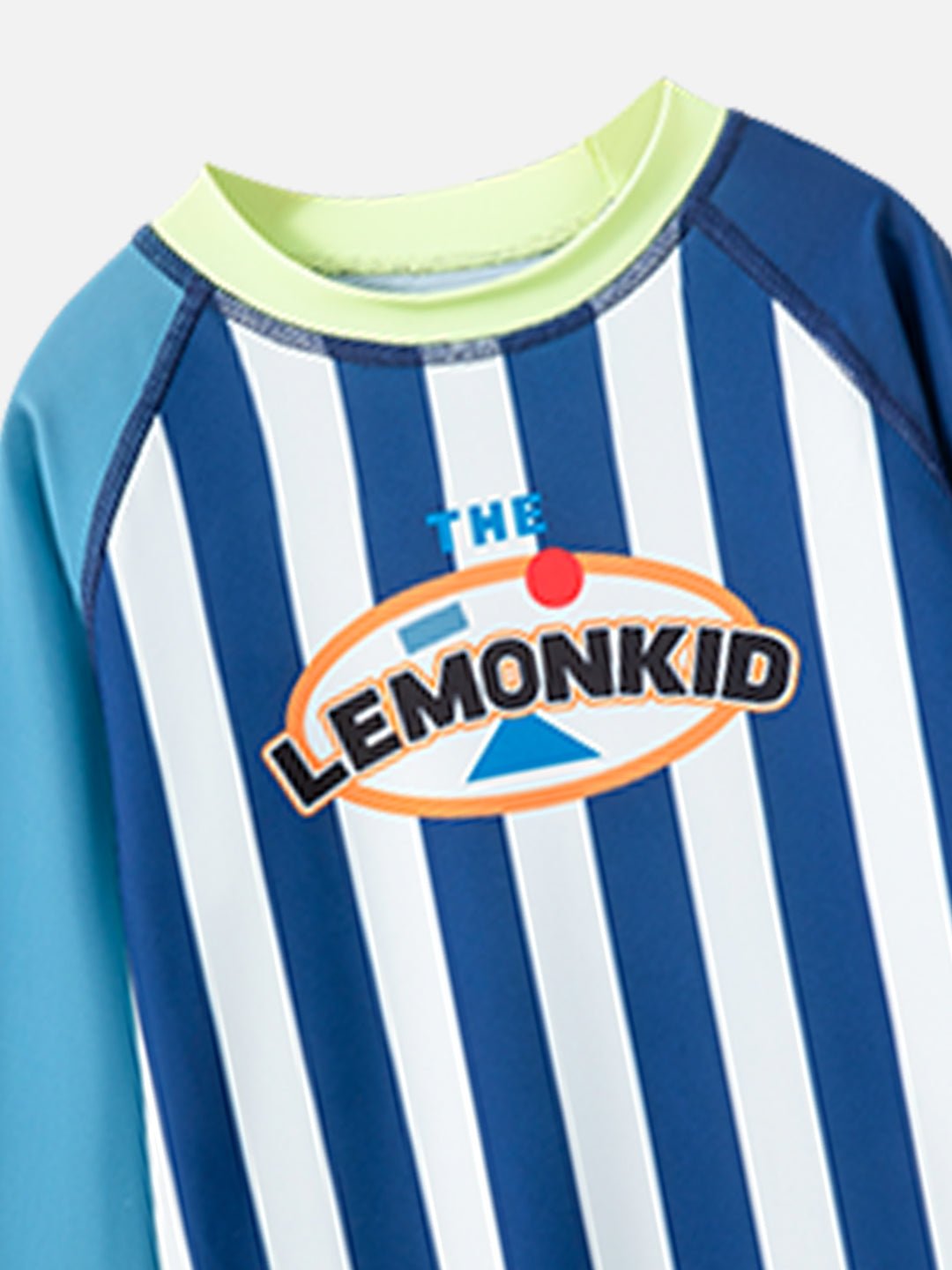 Little Surprise Box,3pcs Bold Blue Green Stripes Swimsuit for Boys with UPF 50+ - LSB - SW - 3PCBLUGRSTRPES - LK - 110