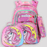 Little Surprise Box,3pcs Matching Backpack,Lunch Bag and Stationery Pouch,5yrs - 9yrs - LSB - BG - MOONLITUNI - 3PCS