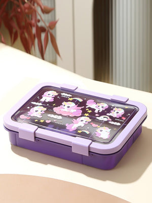 Little Surprise Box,5 Sections Lunch Box For Kids - LSB - LB - 5 - SECTN - PURP