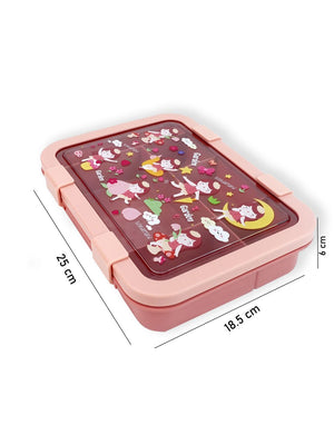 Little Surprise Box,5 Sections Lunch Box For Kids - LSB - LB - 5 - SECTN - PEACH