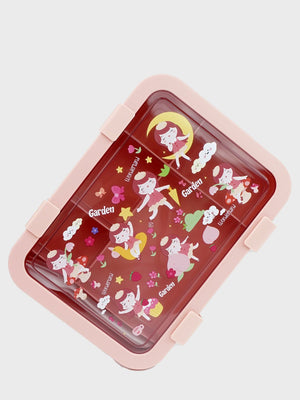 Little Surprise Box,5 Sections Lunch Box For Kids - LSB - LB - 5 - SECTN - PEACH