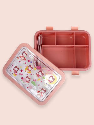 Little Surprise Box,5 Sections Lunch Box For Kids - LSB - LB - 5 - SECTN - PEACH