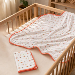 Little Surprise Box,9Pcs Animals print Newborn Baby All Season Wear Net Gift Hamper set-0-6M - Peach Gift Hamper