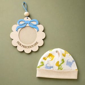 Little Surprise Box,9Pcs Animals print Newborn Baby All Season Wear Net Gift Hamper set-0-6M - Beige Gift Hamper