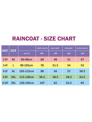 Little Surprise Box,Blue Polka Dots long style Raincoat for kids - LSB - RC - BLUPOLKA - M