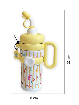 Little Surprise Box,Bubble Stainless Steel Water Tumbler bottle for Kids & Adults,1000ml - LSB - WB - BUBLE - YELWALPHA