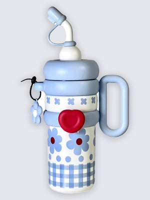 Little Surprise Box,Bubble Stainless Steel Water Tumbler bottle for Kids & Adults,1000ml - LSB - WB - BUBLE - BLUFLOWR