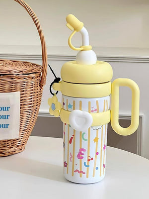 Little Surprise Box,Bubble Stainless Steel Water Tumbler bottle for Kids & Adults,1000ml - LSB - WB - BUBLE - YELWALPHA