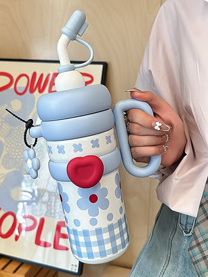 Little Surprise Box,Bubble Stainless Steel Water Tumbler bottle for Kids & Adults,1000ml - LSB - WB - BUBLE - BLUFLOWR