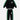 Little Surprise Box,Casual Black With Green Borer 2Pcs Track Suit Set For Kids & Tweens - LSB - 2PCS - BLKGRN - TRCKS - 5 - 6Y