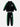 Little Surprise Box,Casual Black With Green Borer 2Pcs Track Suit Set For Kids & Tweens - LSB - 2PCS - BLKGRN - TRCKS - 5 - 6Y