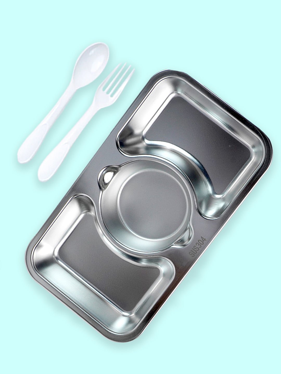 Little Surprise Box,Centre Dip Stainless Steel Lunch Box For Kids And Adults - LSB - LB - MINT - CNTREDIP