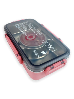Little Surprise Box,Centre Dip Stainless Steel Lunch Box For Kids And Adults - LSB - LB - PNK - CNTREDIP