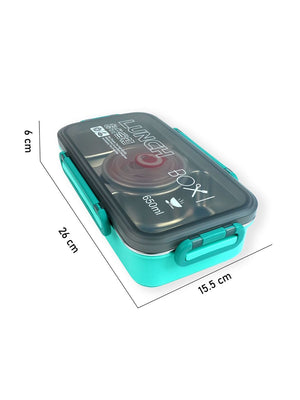 Little Surprise Box,Centre Dip Stainless Steel Lunch Box For Kids And Adults - LSB - LB - MINT - CNTREDIP