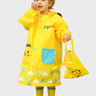 Little Surprise Box,Cloudy 3d Lion bright yellow Long Style Raincoat for Kids - 
