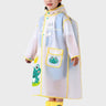 Little Surprise Box,Frog Yellow Bordered Translucent long style Raincoat for kids - LSB - RC - TRANS - YELBORDRFROG - L