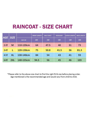 Little Surprise Box,Frog Yellow Bordered Translucent long style Raincoat for kids - LSB - RC - TRANS - YELBORDRFROG - L