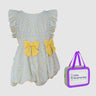 Little Surprise Box,One Piece Little Miss Yellow Bow print Swimwear +Swim Cap for Kids & Toddlers - LSB-SW-YELBOW100